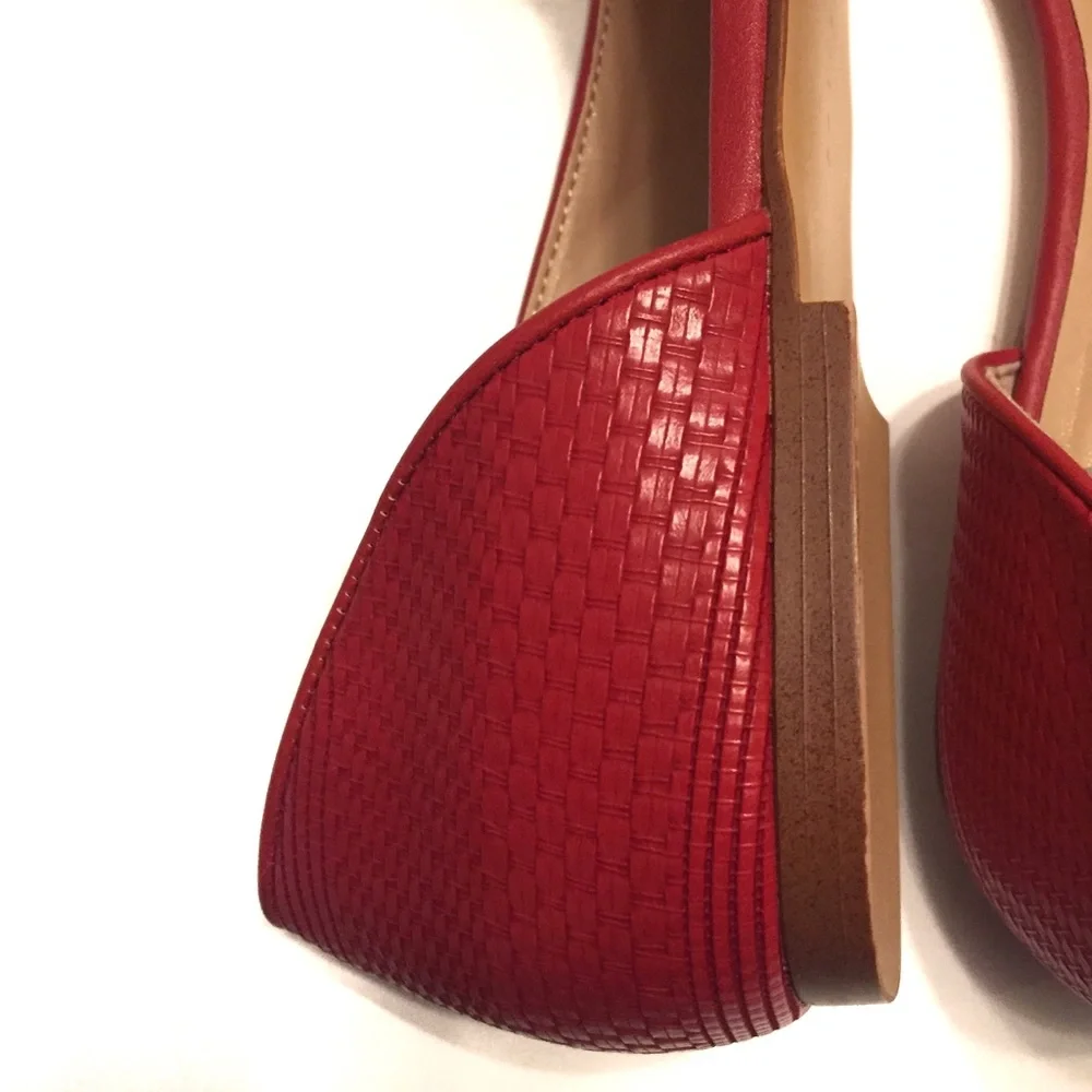 Zara Trafaluc Red D’Orsay Flat - Picture 7 of 8